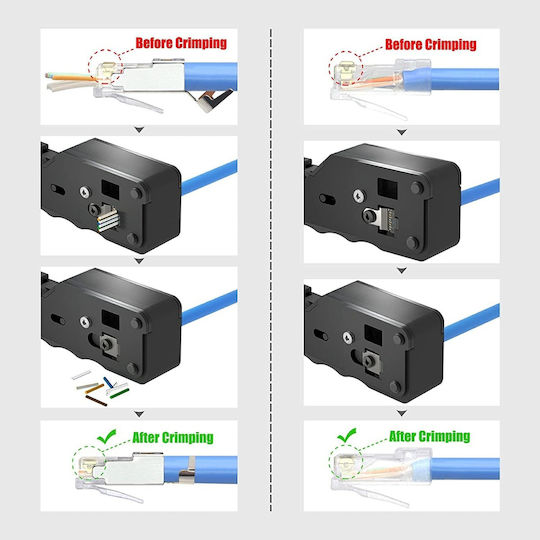 Network Crimping Pliers CAT5 CAT5E CAT6 CAT6A CAT7 CAT7A RJ45