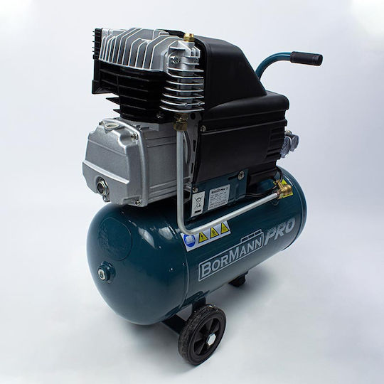Bormann Pro BAT5020 Single-Phase Air Compressors 96dB with Power 2.5hp and Airtank 24lt 030799