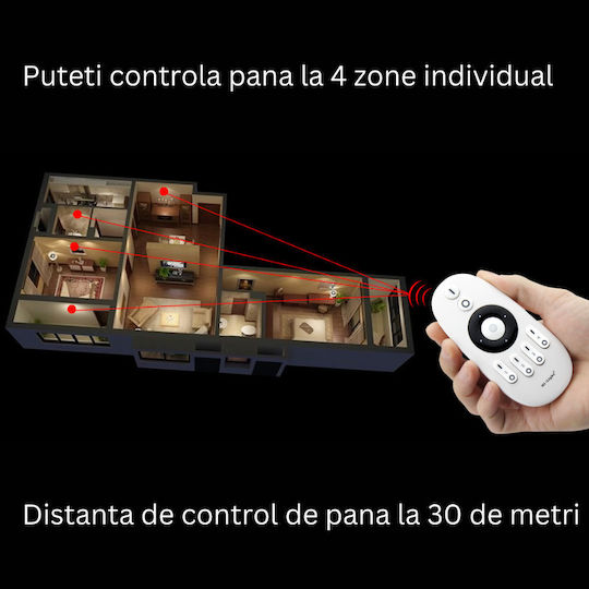 Miboxer Dimmer και Controller για Ρυθμιζόμενο Λευκό RF με Τηλεχειριστήριο 2.4G/Wi-Fi