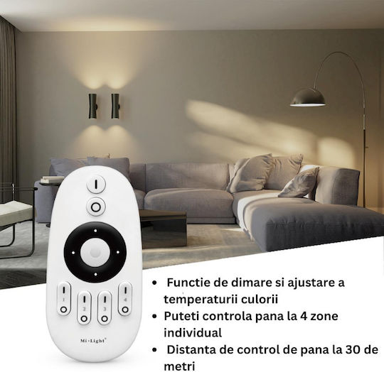 Miboxer Dimmer και Controller για Ρυθμιζόμενο Λευκό RF με Τηλεχειριστήριο 2.4G/Wi-Fi