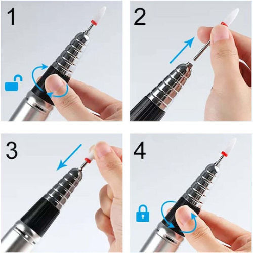 SML M13 Nail Drill Power 65W White with Pedal with 35000 Rotations per Minute