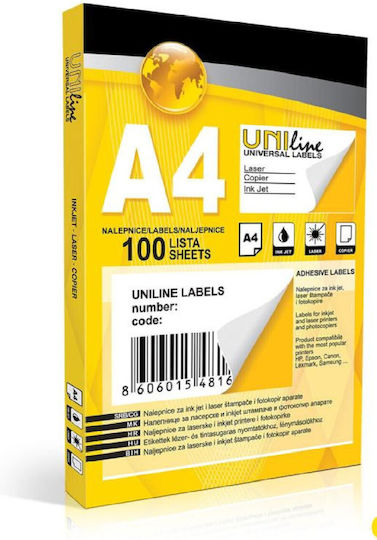 400 Self-Adhesive Rectangular A4 Labels 105x148mm