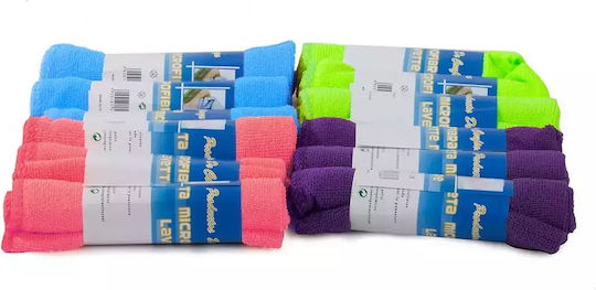 Microfiber Cleaning Cloths 12pcs 27 X 29 Cm Multicolored