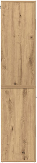 Ντουλάπα Γραφείου Ξύλινη Δρυς 80x33x150cm