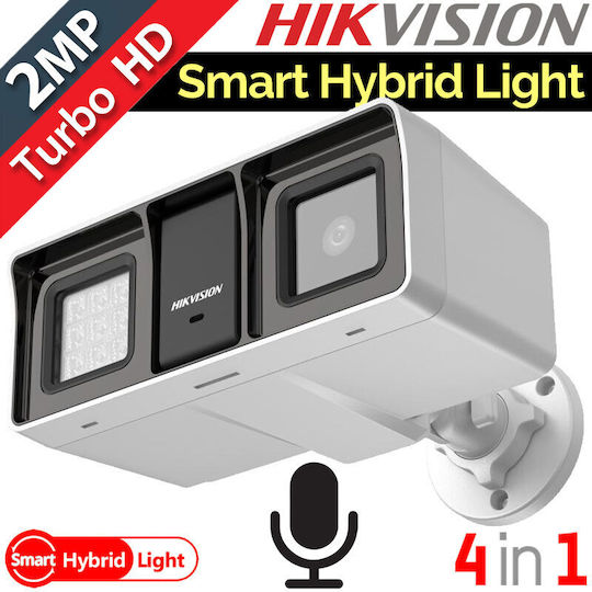 Hikvision DS-2CE18D0T-LFS CCTV Überwachungskamera Full HD 1080p Wasserdicht mit Mikrofon und Objektiv 2.8mm
