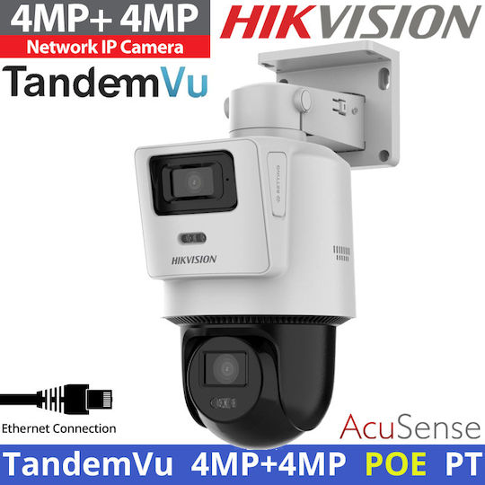 Hikvision DS-2SE2C400MWG-E/14 IP Dual Surveillance Camera 4+4MP Waterproof with Two-Way Communication and 2.8mm Lens