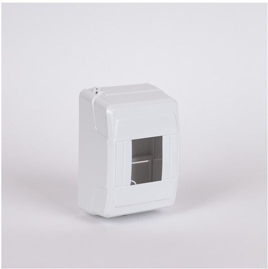 Eurolamp Wall mounted 4-Elements Fuse Box with 2 Rows W80xH125xD60mm