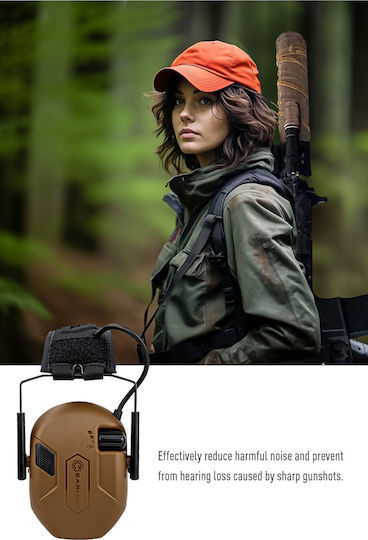 Opsmen M300A-BK Electronic Earmuffs with Band