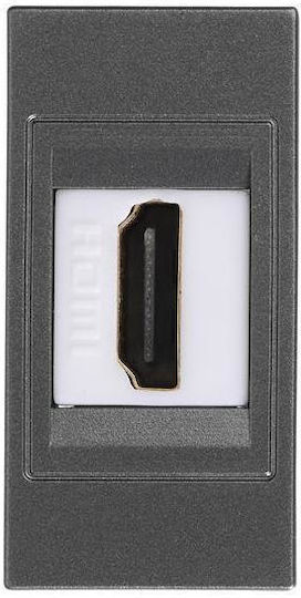 Eurolamp Socket HDMI in Gray color 152-20459