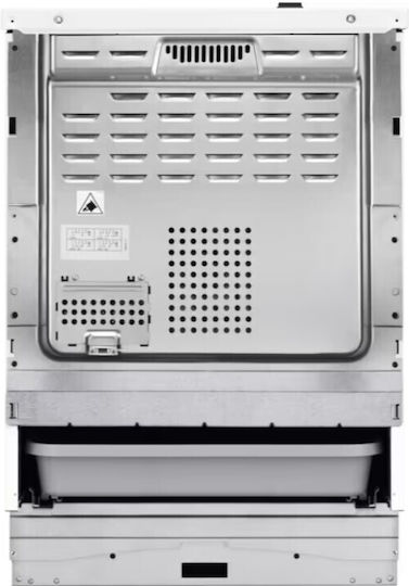 AEG Κουζίνα 73lt με Κεραμικές Εστίες Π59.6εκ. Inox