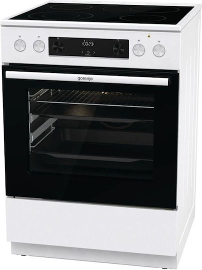 Gorenje Κουζίνα 71lt με Κεραμικές Εστίες Π60εκ. Λευκή