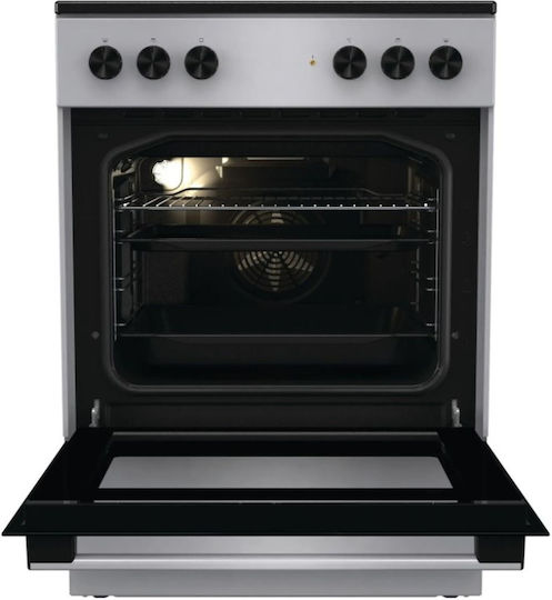 Gorenje Κουζίνα 71lt με Κεραμικές Εστίες Π60εκ. Inox