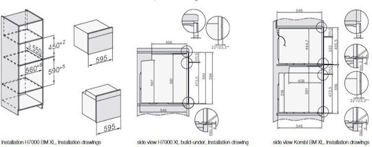 Miele Cuptor Deasupra Blatului 76lt L59.5cm.