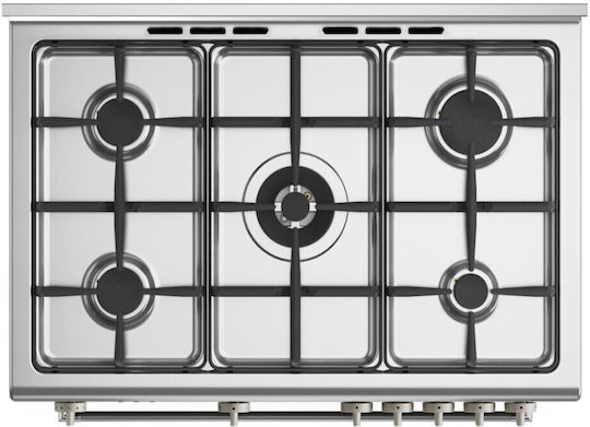 La Germania CLS95C81DX GN с емайлирани котлони Ш93.5см. Inox