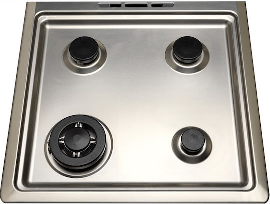 La Germania PRM66 40E X T GN Cooker 56lt with Natural Gas Hobs W60cm. Inox