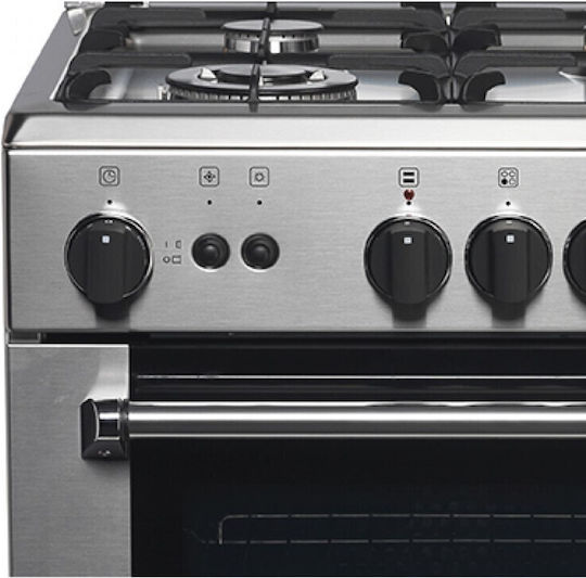 La Germania Aragaz 56lt cu Plite pe Gaz Natural L60cm. Inox