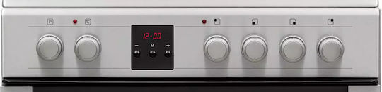 Sharp Cooker 65lt with Ceramic Hobs W60cm. Inox
