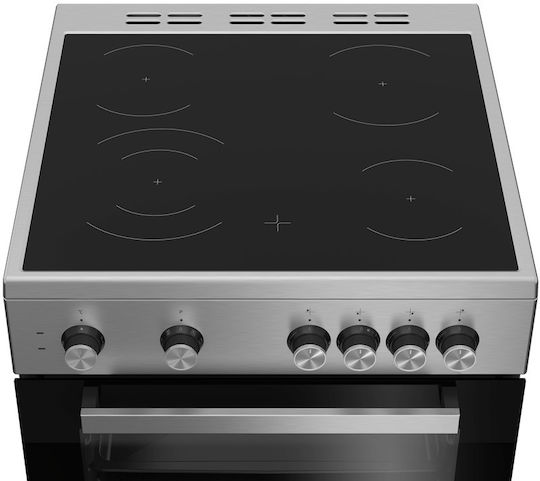 Beko Κουζίνα 65lt με Κεραμικές Εστίες Π60εκ. Inox