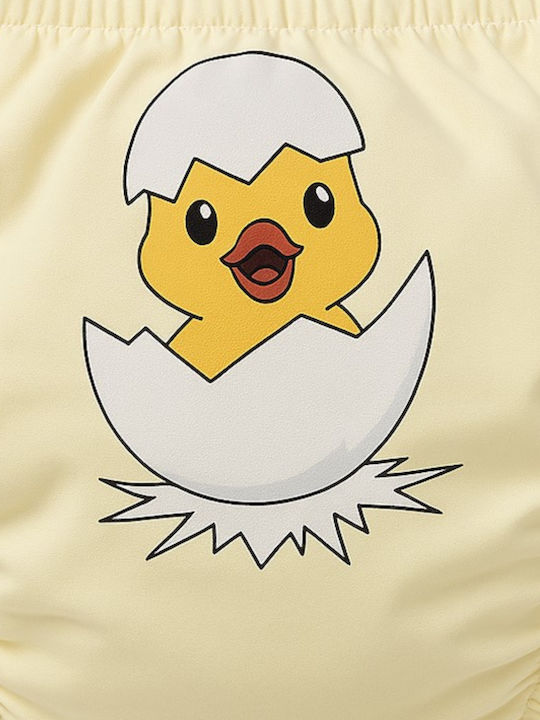 Poopes Duck Broken Egg Kids' Brief Beige
