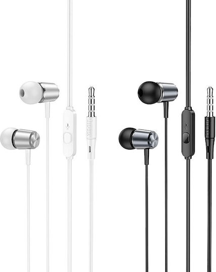 Hoco M108 In-ear Handsfree Ακουστικά με Βύσμα 3.5mm Metal Gray
