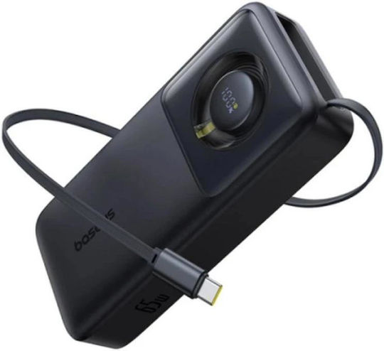 Baseus Free2Pull Power Bank 20000mAh 65W με Θύρα USB-C Μαύρο