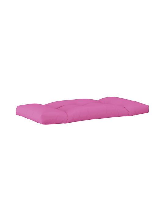 vidaXL Waterproof Sofa Cushion Palette with Backrest Pink 3 Pieces