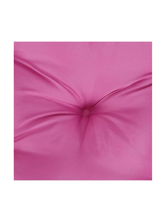 vidaXL Waterproof Sofa Cushion Palette with Backrest Pink 3 Pieces