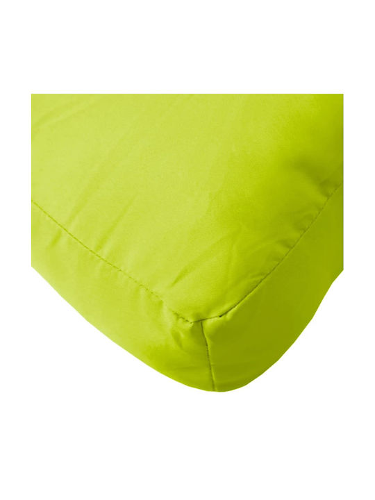 vidaXL Waterproof Sofa Cushion Palette with Backrest Green 3 Pieces