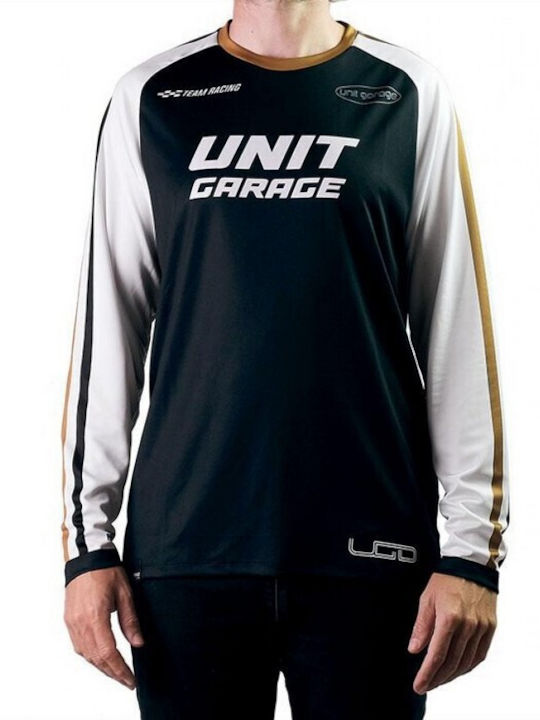 Unit Garage Мъжки Блуза за мотокрос Дълъг ръкав Черен Цвят
