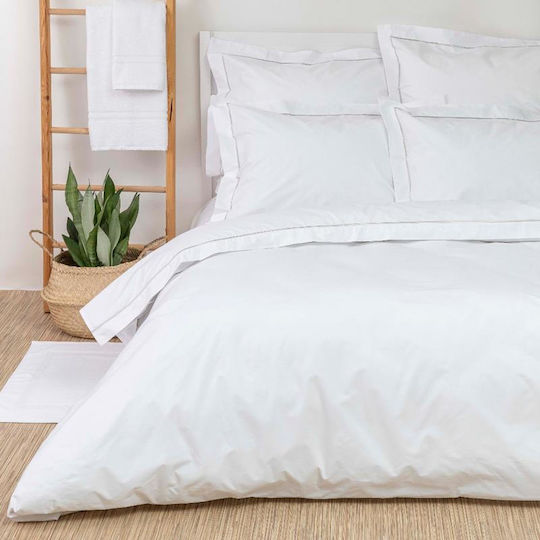 Borea Hotel Sheet White Single 160x270cm Cotton & Polyester 1pcs