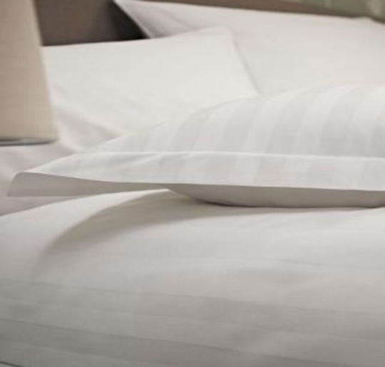 Sunshine Hotelbettlaken Weiß Einzel 170x270cm Baumwolle und Polyester 1Stück