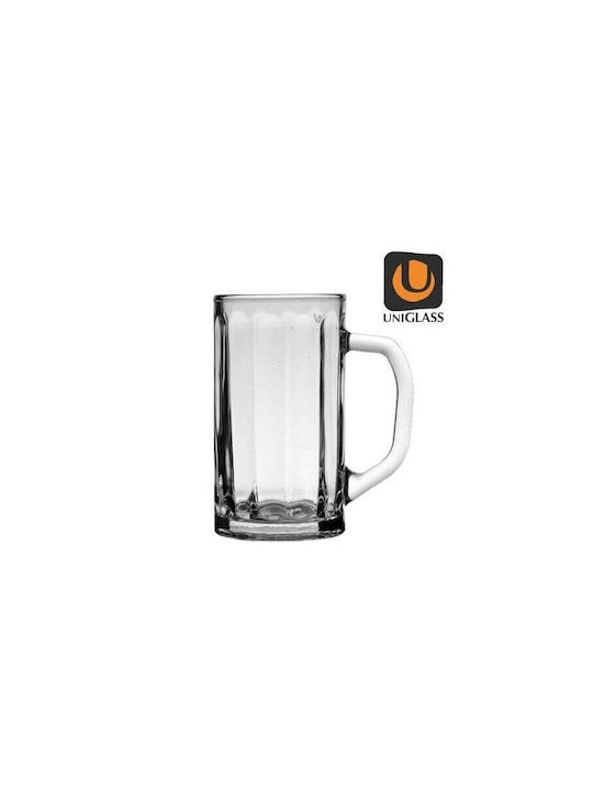 Uniglass Nicol Ποτήρι Μπύρας από Γυαλί 400ml
