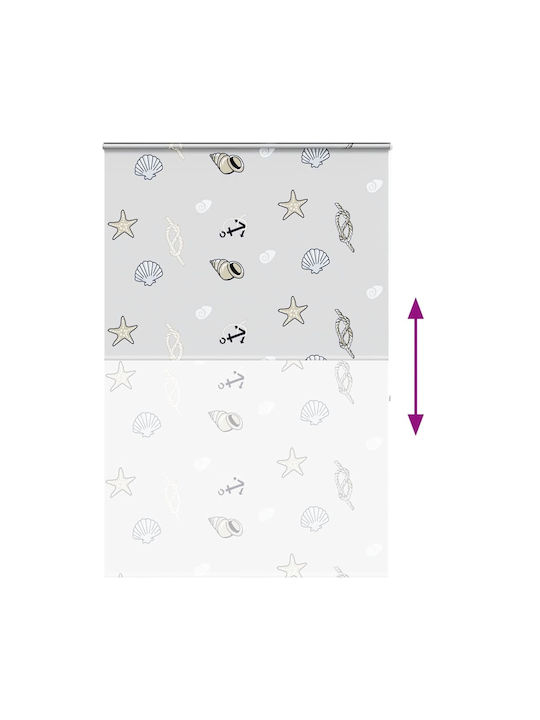 Vidaxl Shower Curtain Roll Cassette 150x240 cm Fabric Width 146 cm Multicolored