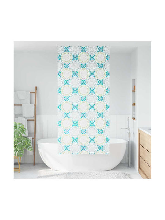 Vidaxl Shower Curtain Roll 90x240 cm Fabric Width 86 cm Blue