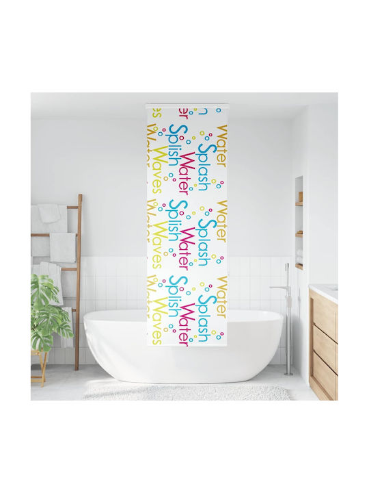 Vidaxl Shower Curtain Roll Cassette 70x240 cm Fabric Width 66 cm Multicolor