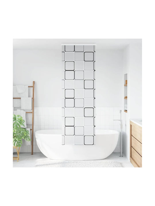 Vidaxl Duschvorhang Rollkassette 60x240cm Stoffbreite 56cm Mehrfarbig