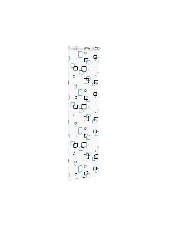 Vidaxl Завеса за душ 60x240 см Плат Ширина 56 см Бял