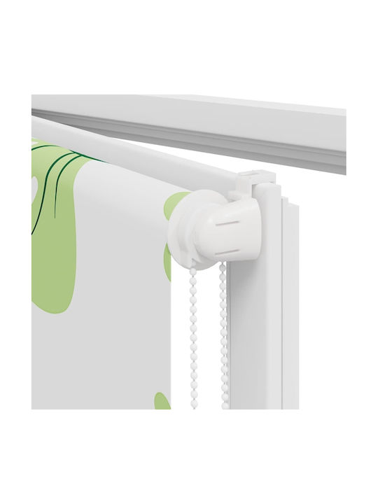 Vidaxl Perdea de Duș Rulou 130x240 cm Lățime Material 126 cm Verde