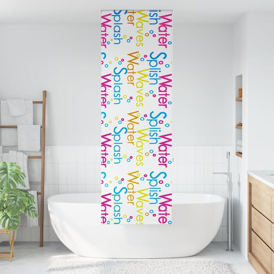 Vidaxl Perdea de Duș Rulou 60x240 cm Lățime Material 56 cm Multicolor Vidaxl Perdea de Duș Rulou 60x240 cm Lățime Material 56 cm Multicolor