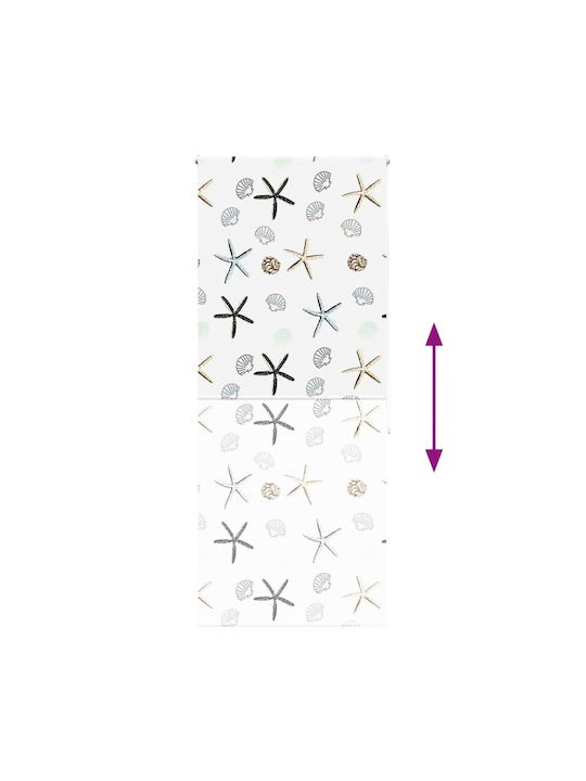 Vidaxl Shower Curtain Roll 100x240 cm Fabric Width 96 cm Multicolor
