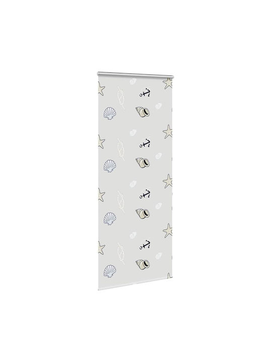 Vidaxl Duschvorhang Rollkassette 100x240 cm Stoffbreite 96 cm Mehrfarbig