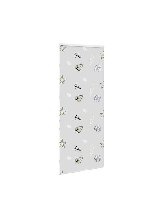 Vidaxl Duschvorhang Rollkassette 100x240 cm Stoffbreite 96 cm Mehrfarbig