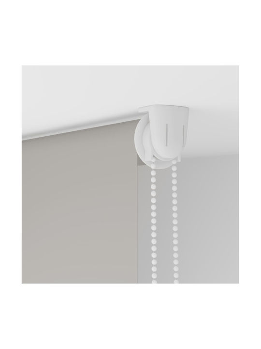 Vidaxl Duschvorhang Rolle 90x240 cm Stoffbreite 86 cm Grau