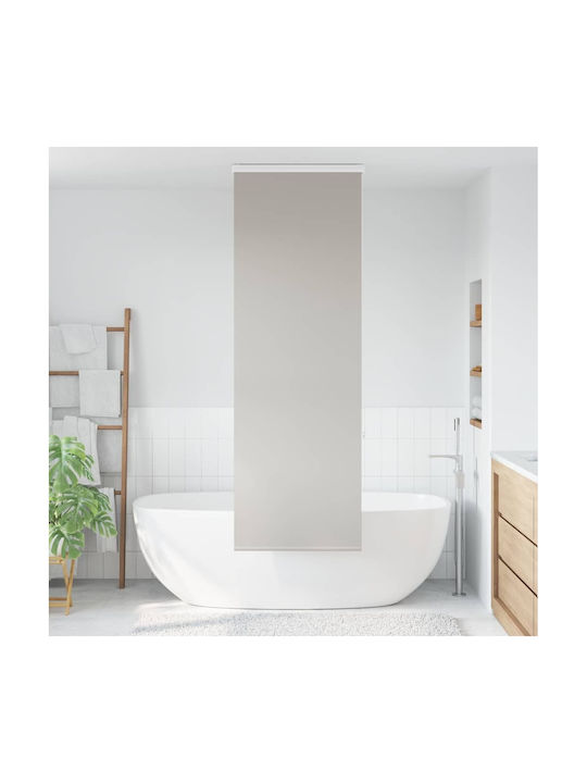 Vidaxl Shower Curtain Roll Cassette 70x240 cm Fabric Width 66 cm Grey