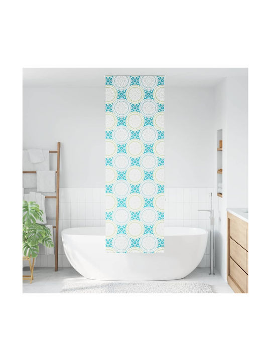 Vidaxl Shower Curtain Roll 70x240 cm Fabric Width 66 cm Blue