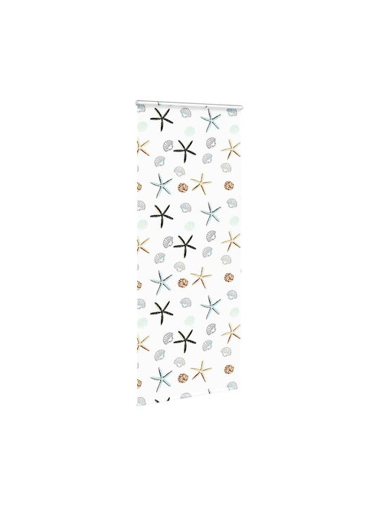 Vidaxl Shower Curtain Roll Cassette 100x240 cm Fabric Width 96 cm Multicolor