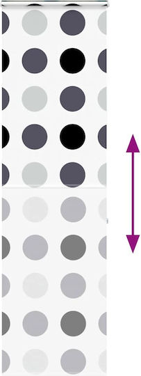 Vidaxl Shower Curtain Roll Cassette 60x240cm Fabric Width 56cm Multicolor