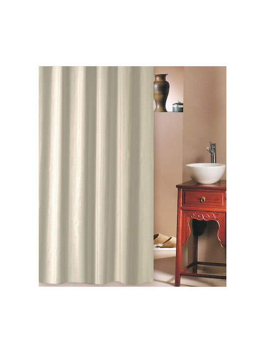 San Lorentzo Solid Perdea de Baie Țesătură 240x180cm Bej