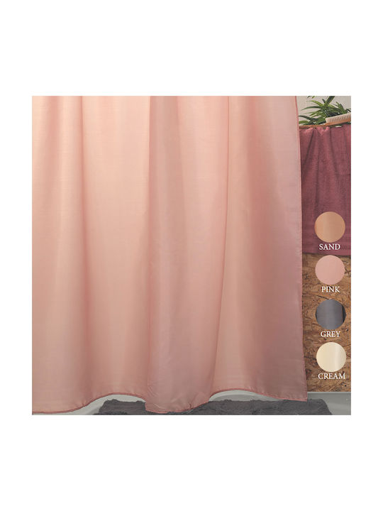 Palamaiki Simple Duschvorhang Stoff 180x200cm Pink