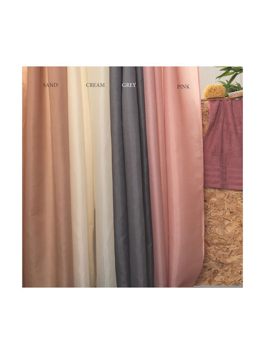 Palamaiki Simple Duschvorhang Stoff 180x200cm Pink